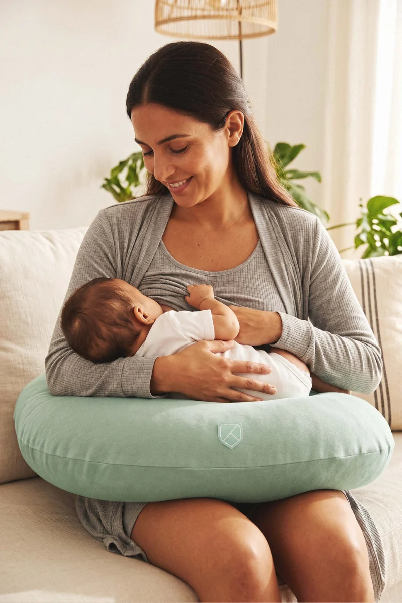 HUG BABY Breastfeeding Pillow - Pale Green