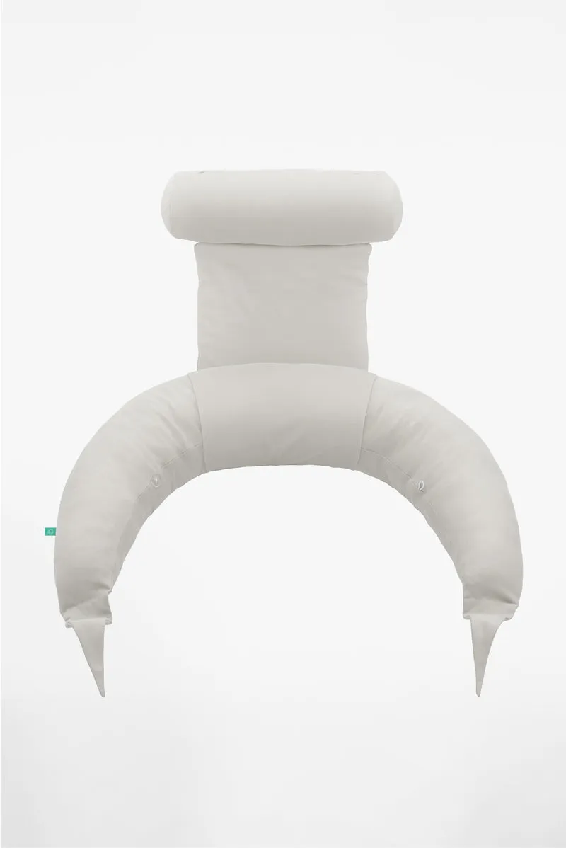HUGS PLUS Pregnancy and Breastfeeding Pillow - Light Grey