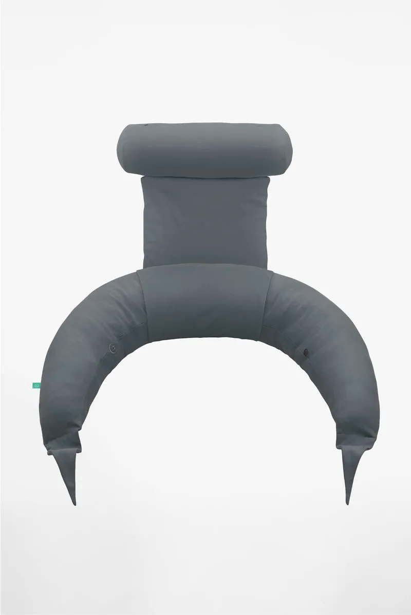 HUGS PLUS Pregnancy and Breastfeeding Pillow - Dark Grey