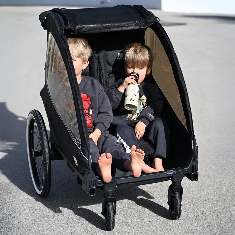 Deryan – Kinderwagen – Jogging-Kinderwagen Schwarz