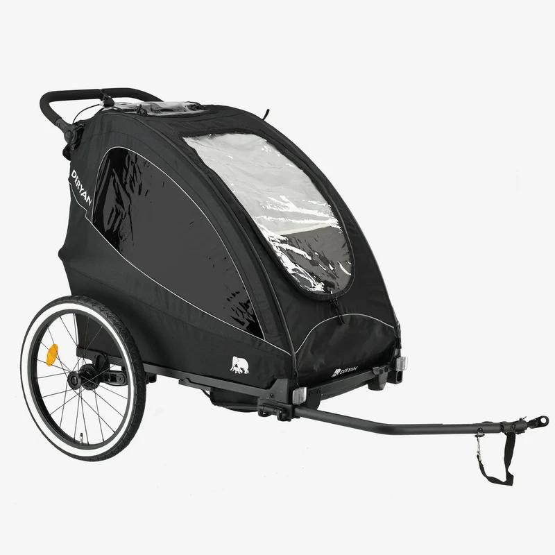 Deryan – Kinderwagen – Jogging-Kinderwagen Schwarz