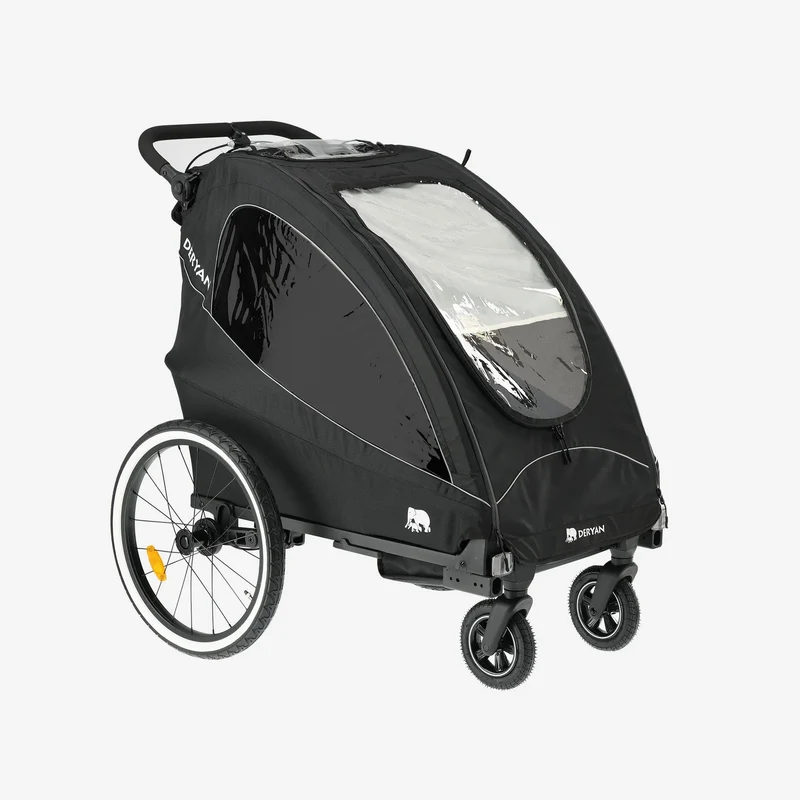 Deryan – Kinderwagen – Jogging-Kinderwagen Schwarz