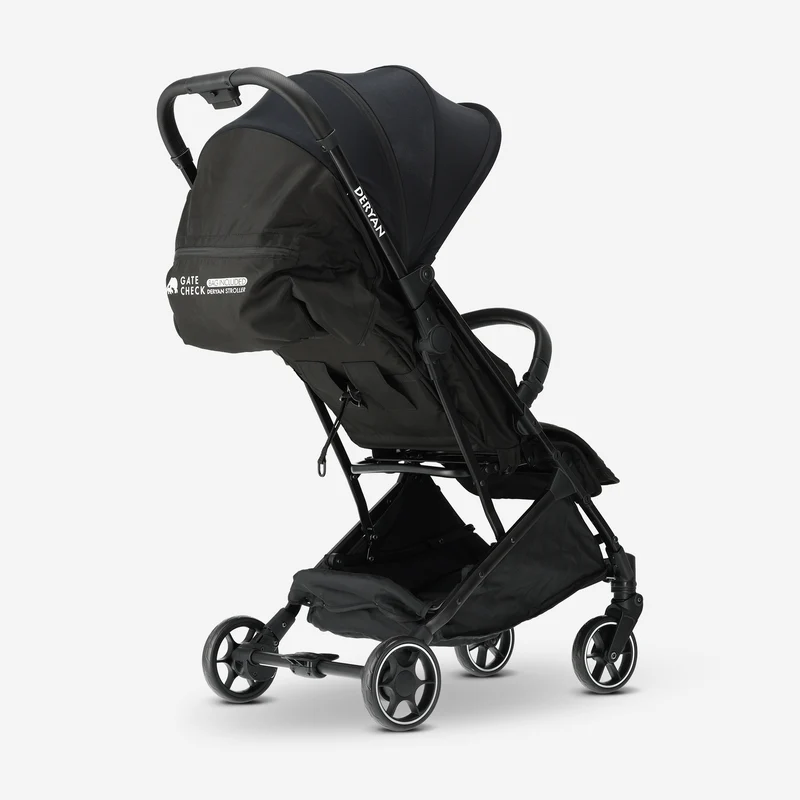 Deryan Airplane Buggy – Inclusief regenhoes en transporttas - Zwart
