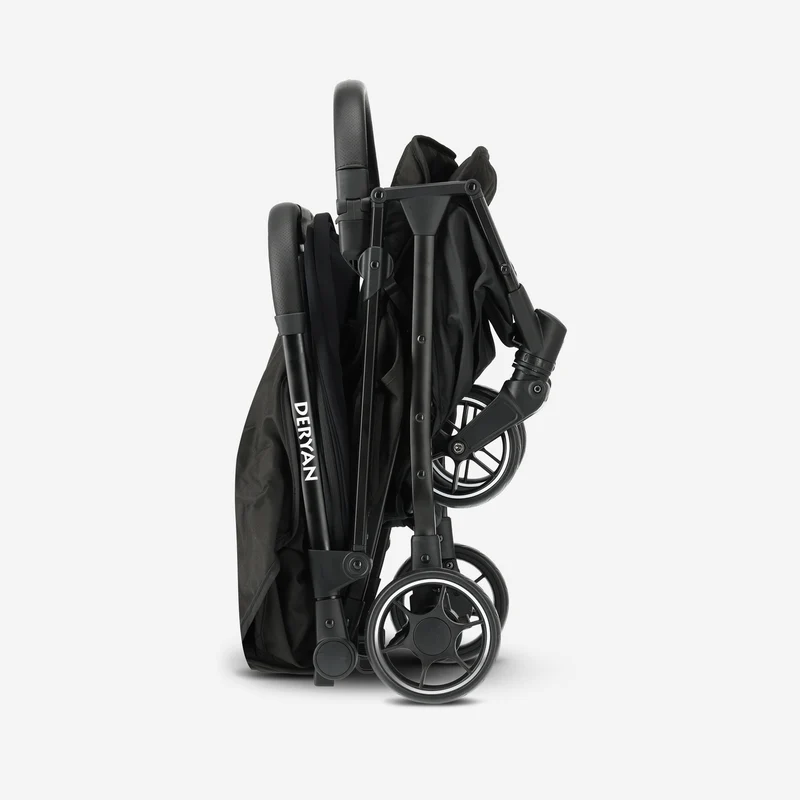 Deryan Airplane Buggy – Inclusief regenhoes en transporttas - Zwart