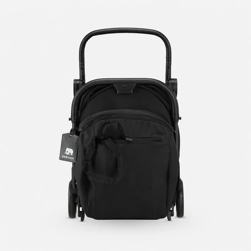 Deryan Airplane Buggy – Inclusief regenhoes en transporttas - Zwart
