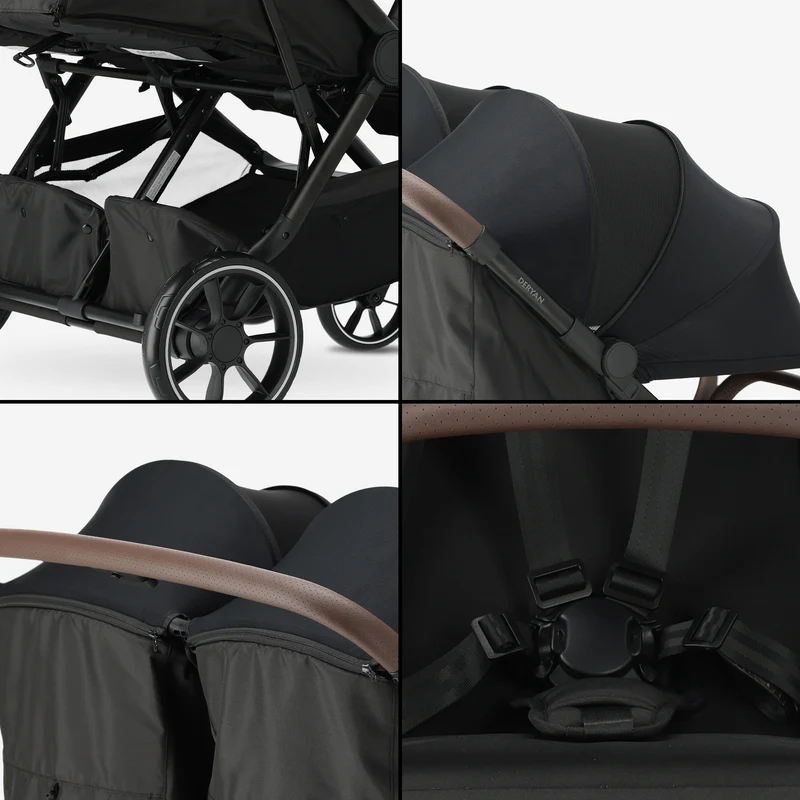 Deryan Rolo DuoBuggy X2 XL Zwart V2