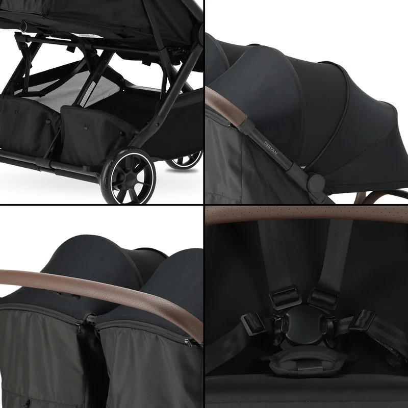 Deryan Rolo DuoBuggy X2 Zwart V2