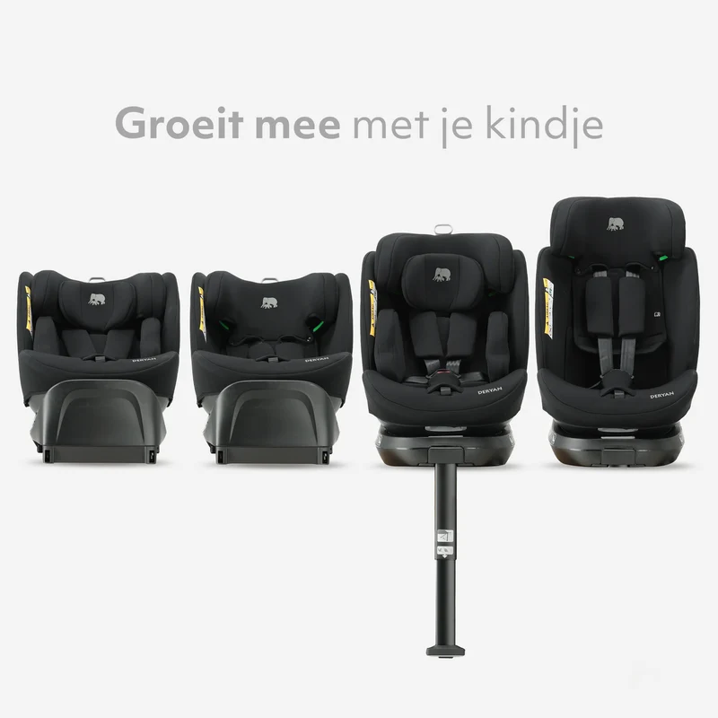 Deryan Carly Luxe i-Size Autostoel - 0-36kg - Isofix + steunpoot - 360 draaibaar