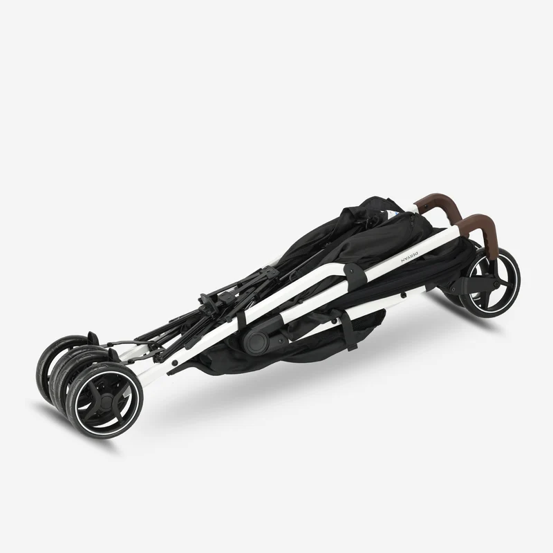 Deryan Bobbie Buggy - Paraplu Buggy - 5-Punts Gordel - Draagtas - Geschikt voor Kinderen tot 22 kg - Verstelbare rugleuning - Zwart - Wit Frame