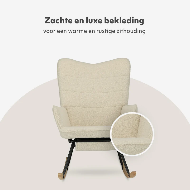 Mooiys Schommelstoel teddy