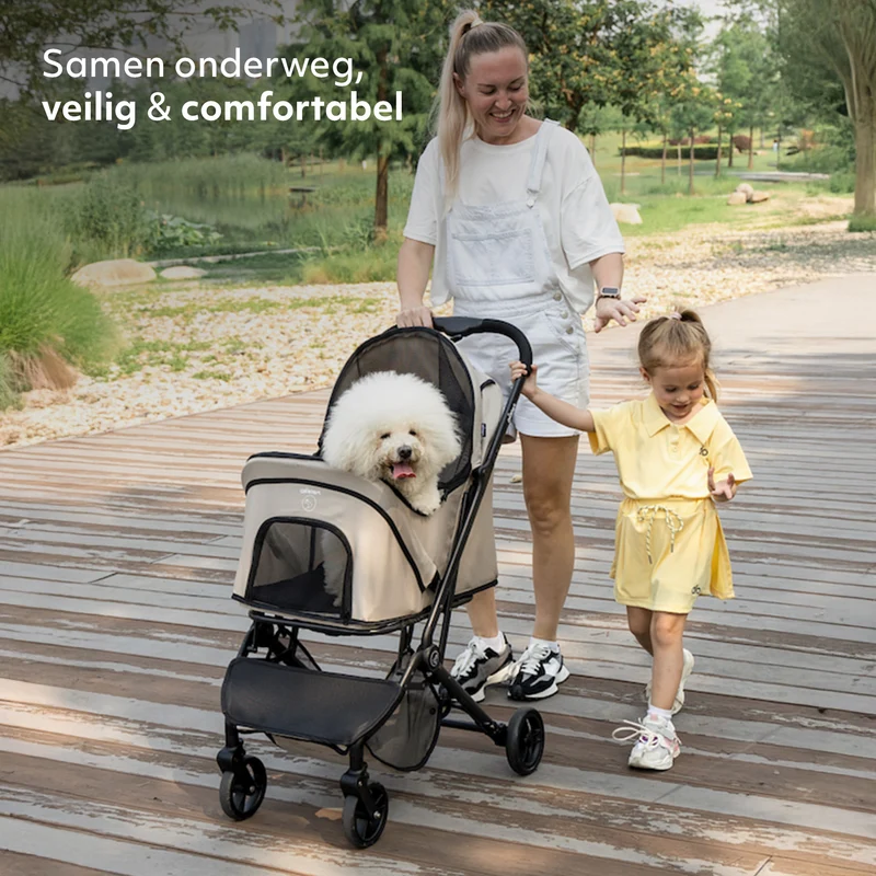 Qplay QPPet Hondenbuggy Nougat