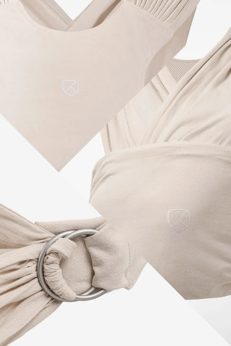 CUDDLE BAND 2 LINEN Newborn Baby Wrap - Oat