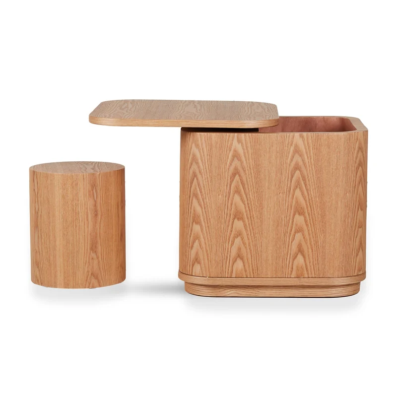 Hocker Yume aus massivem Eschenholz