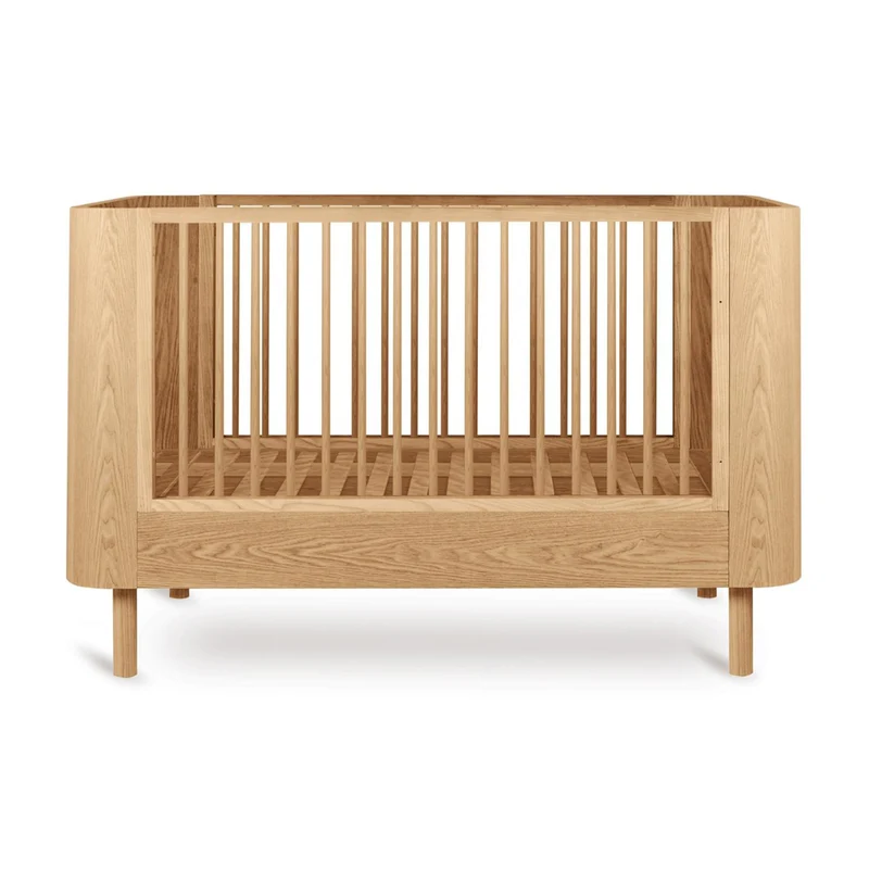 Mitwachsendes Premium Babybett Yume, handgefertigte Rundungen