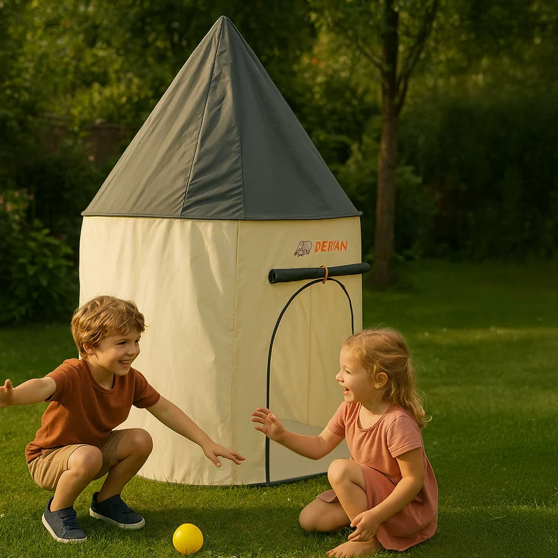Deryan Luxuriöses Spielzelt - Spielschloss - Creme