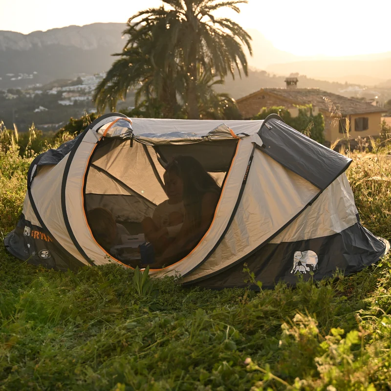 Deryan Pop Up Tent Cocoon - 2000MM waterkolom - Cream