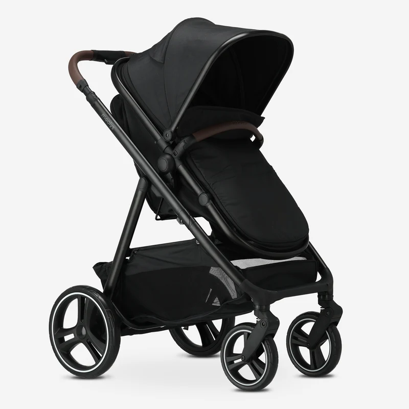 Mooiys Luca 3-in-1-Kinderwagen – Multifunktionaler Kinderwagen – inklusive Autositz – Schwarz