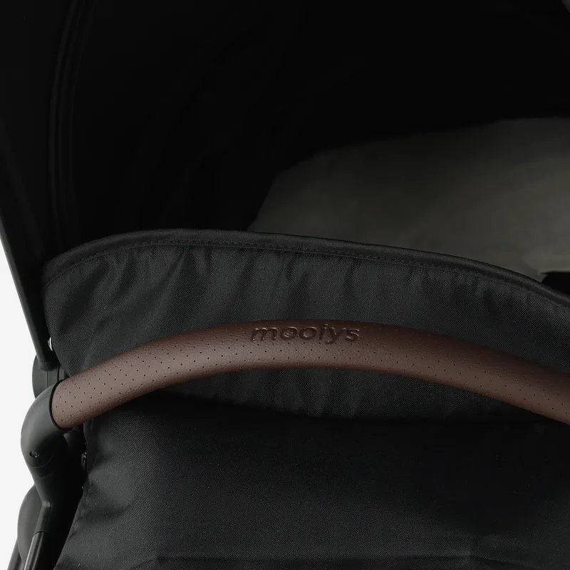 Mooiys Luca 3-in-1-Kinderwagen – Multifunktionaler Kinderwagen – inklusive Autositz – Schwarz