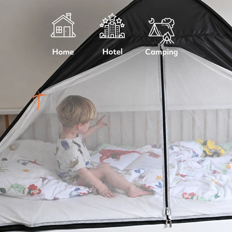 Bett-Zelt Moskitonetz Verdunkelung - 200x90cm - Höchste Qualität Moskitonetz