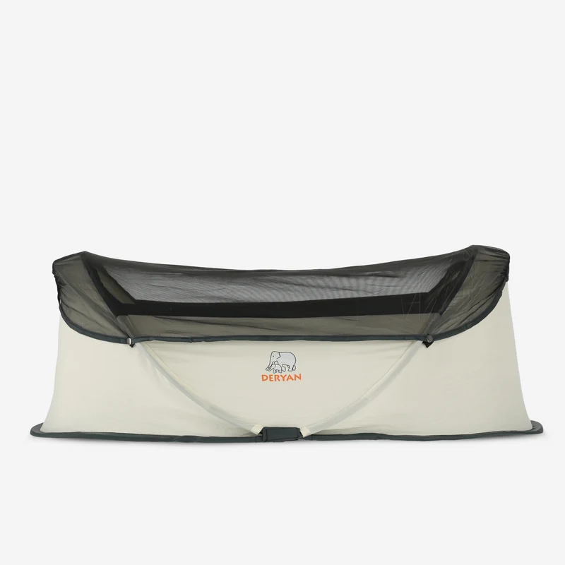 Deryan Infant BabyBox Camping Kinderbett - Baby Moskitonetz - Creme