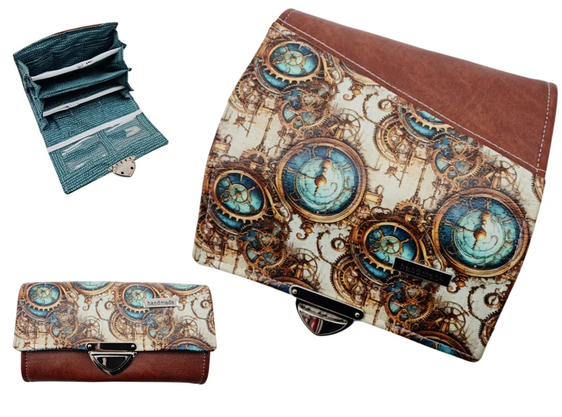 Geldbörse Uhren Steampunk von Atelier MiaMia