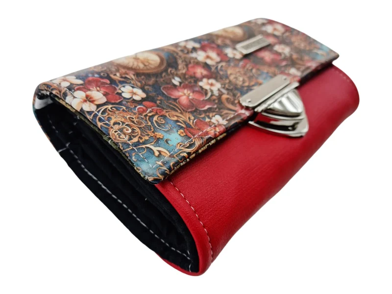 Geldbörse Uhren rot von Atelier MiaMia