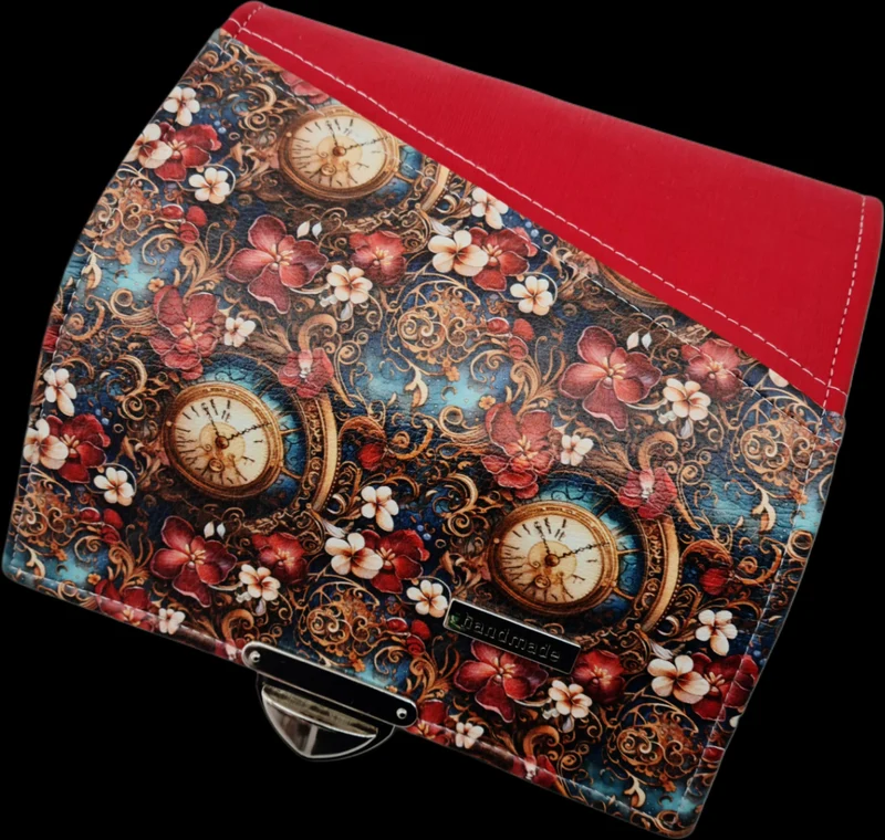 Geldbörse Uhren rot von Atelier MiaMia