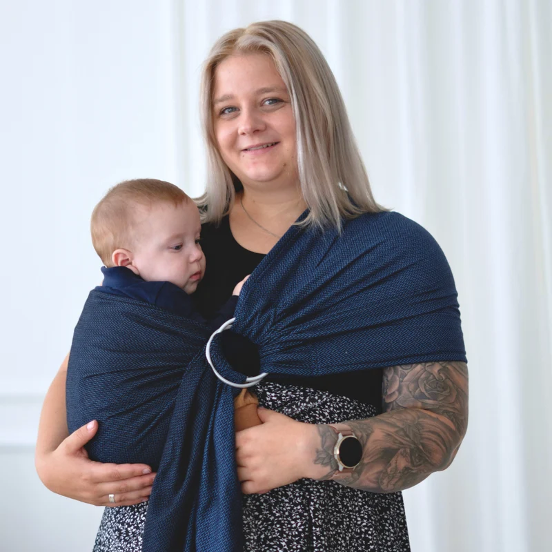 Hüfttrage Ring Sling - Adam aus Bambus