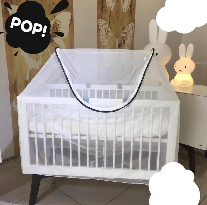 Deryan Luxuriöses Moskitonetz für Kinderbett - Moskitonetz für Bett - Baby Moskitonetz - Universal