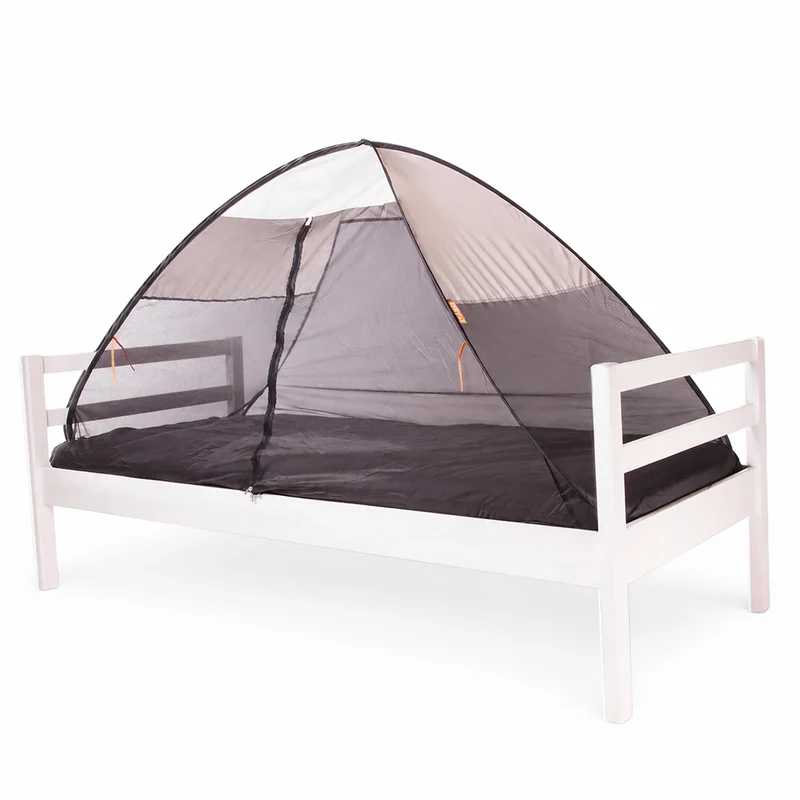 Bettzelt Pop-Up Creme - 200x90cm - Moskitonetz höchster Qualität