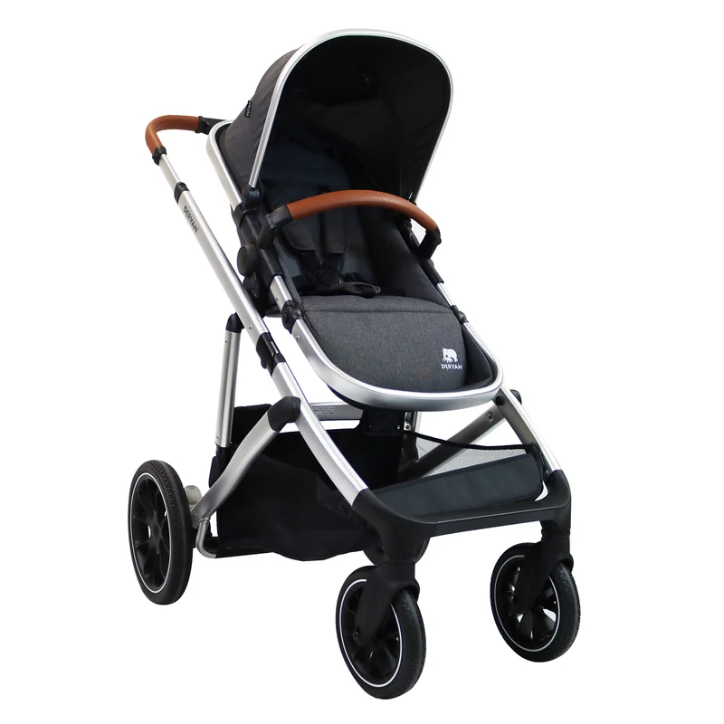 Deryan Evy V2 Kinderwagen 2in1 - Duo Kinderwagen Grau
