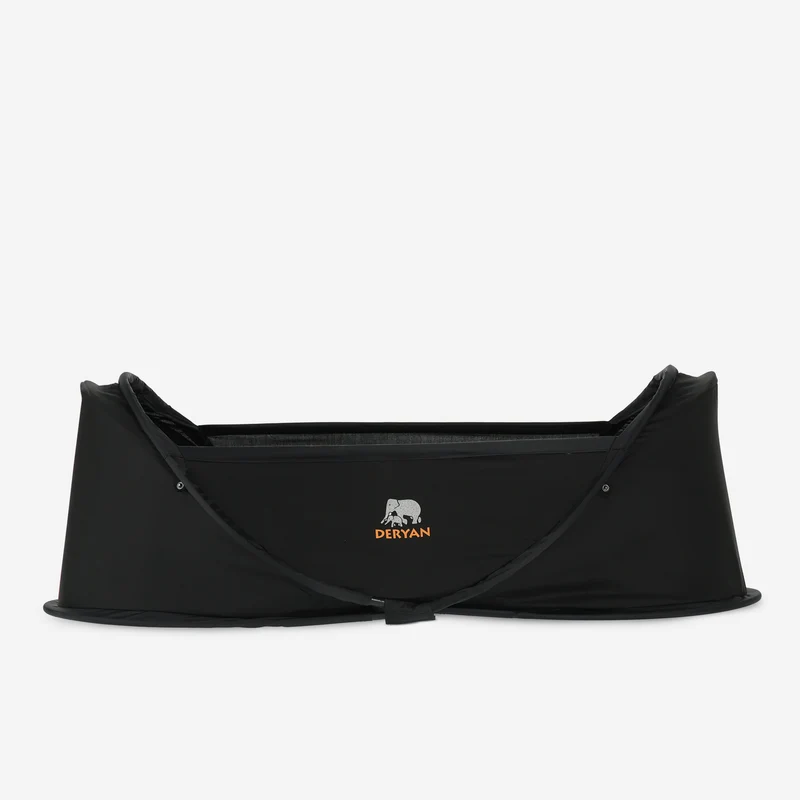 Deryan Infant BabyBox Camping Kinderbett - Baby Moskitonetz - Schwarz