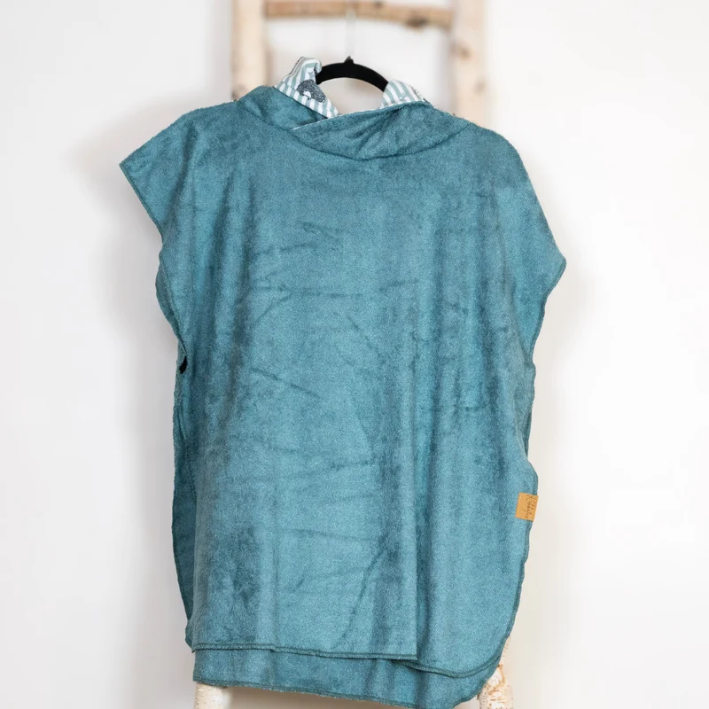 Badeponcho aus Bambus-Frottee – Leicht, saugstark & ideal für den Sommer "Mint"