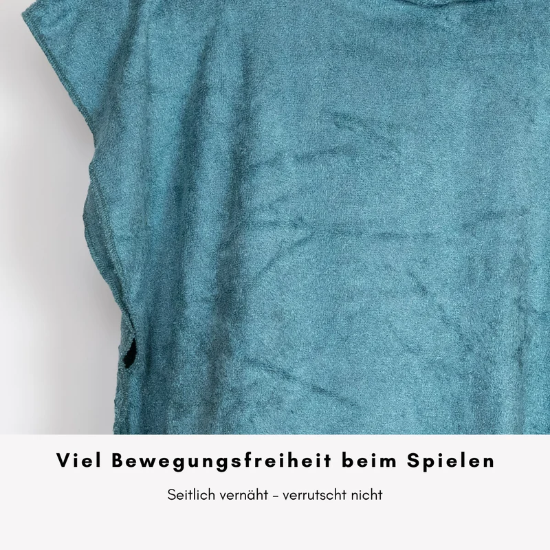 Badeponcho aus Bambus-Frottee – Leicht, saugstark & ideal für den Sommer "Mint"