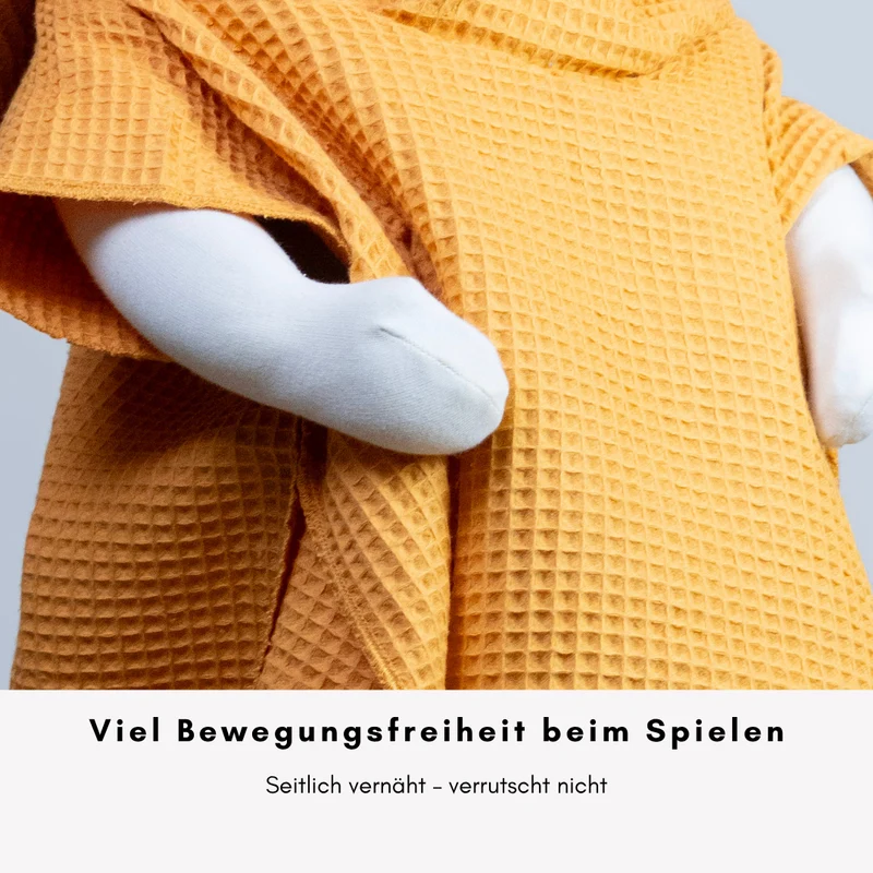 Badeponcho aus Waffelpique – Leicht, saugstark & ideal für den Sommer