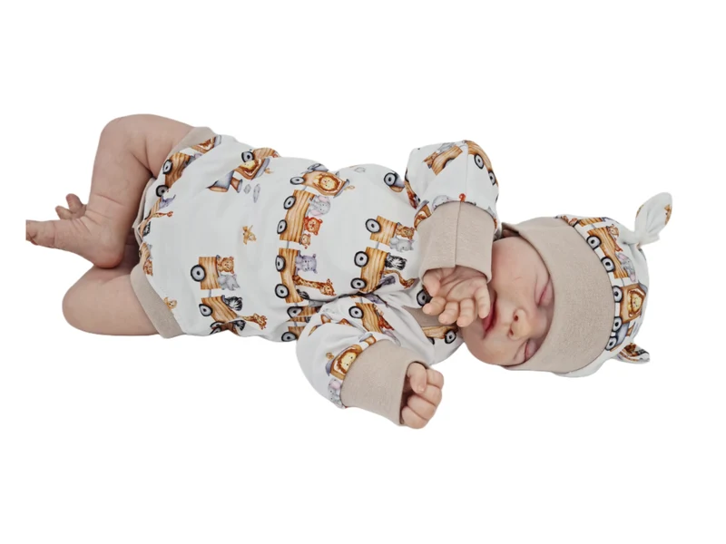 Mitwachs-Body | Babyset Zugmotiv – kurz & lang bis Gr. 98 | Handmade