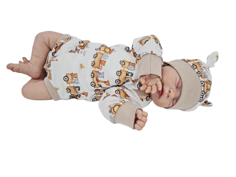 Mitwachs-Body | Babyset Zugmotiv – kurz & lang bis Gr. 98 | Handmade