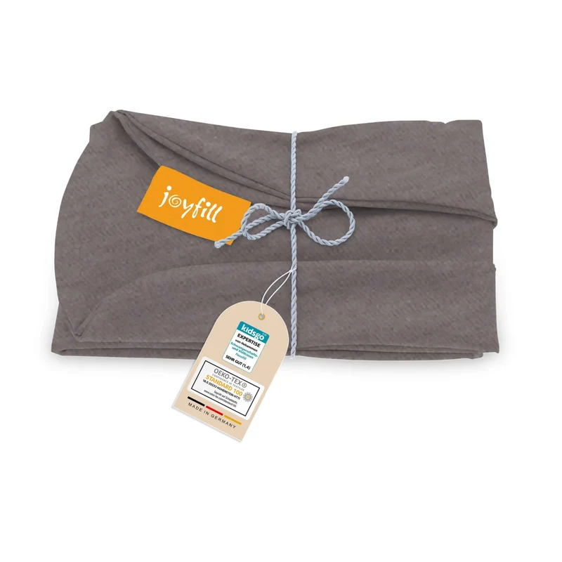 JOYFILL® Premium Kinder Sitzsack 90L Ersatzbezug - 100% uni kbA Baumwolle