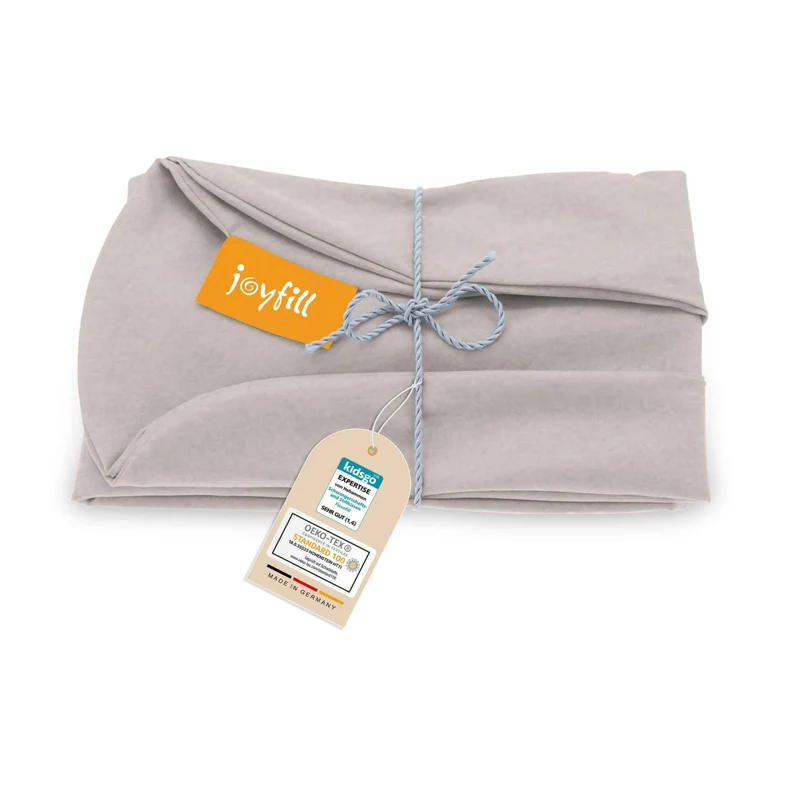 JOYFILL® Premium Kinder Sitzsack 90L Ersatzbezug - 100% uni kbA Baumwolle