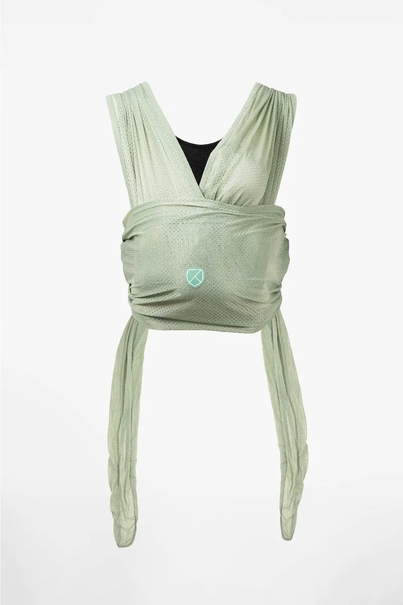 CUDDLE BREEZE Newborn Watersling Baby Wrap - Pale Green