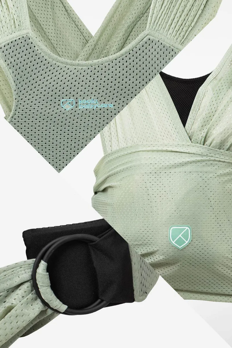 CUDDLE BREEZE Newborn Watersling Baby Wrap - Pale Green