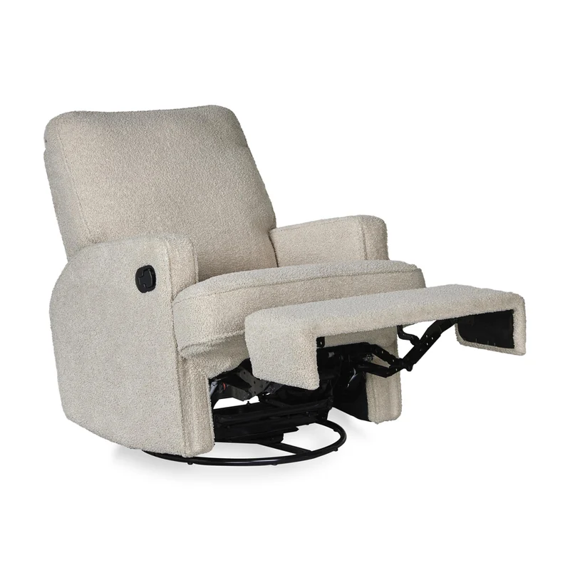 Elektrischer Stillsessel & Drehsessel mit kuschelweichem Teddystoff