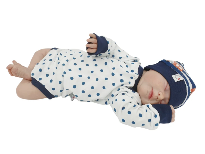Mitwachs-Body | Babyset Punkte Blau – kurz & lang bis Gr. 98 | Handmade
