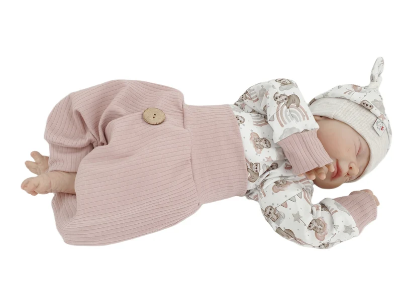 Coole Pumphose | Babyset altrosa – kurz & lang bis Gr. 140 | Handmade