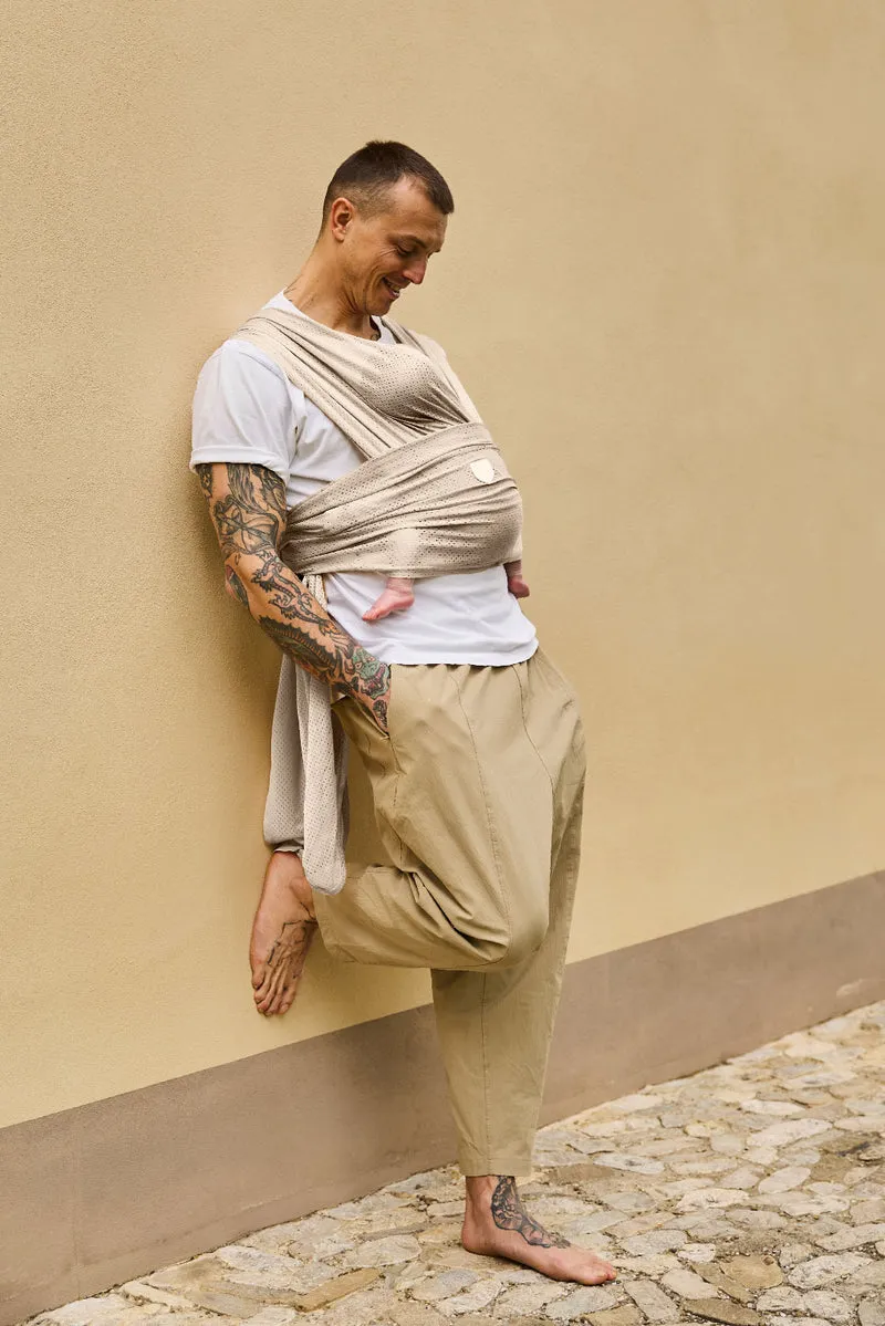 CUDDLE BREEZE Newborn Watersling Baby Wrap - Beige