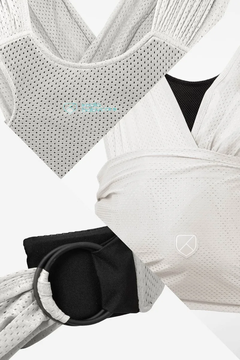 CUDDLE BREEZE Newborn Watersling Baby Wrap - White