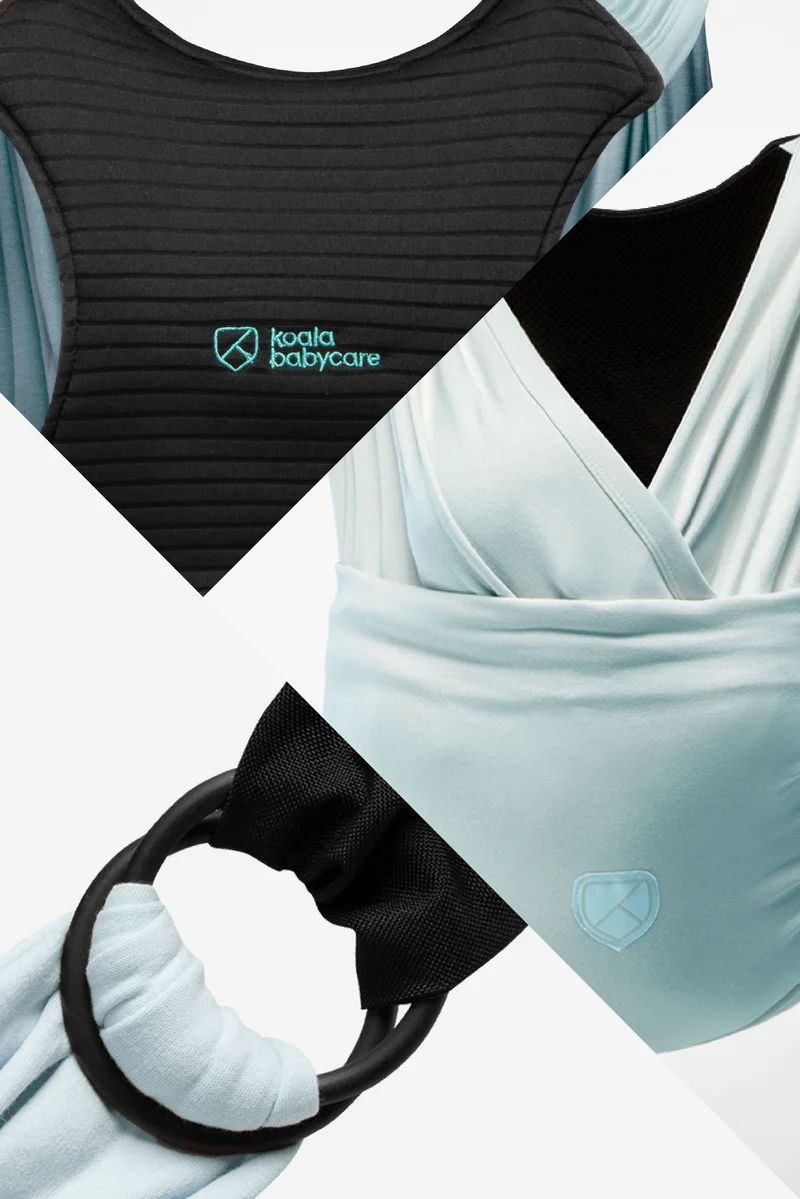 CUDDLE BAND 2 Newborn Baby Wrap - Pastel Light Blue