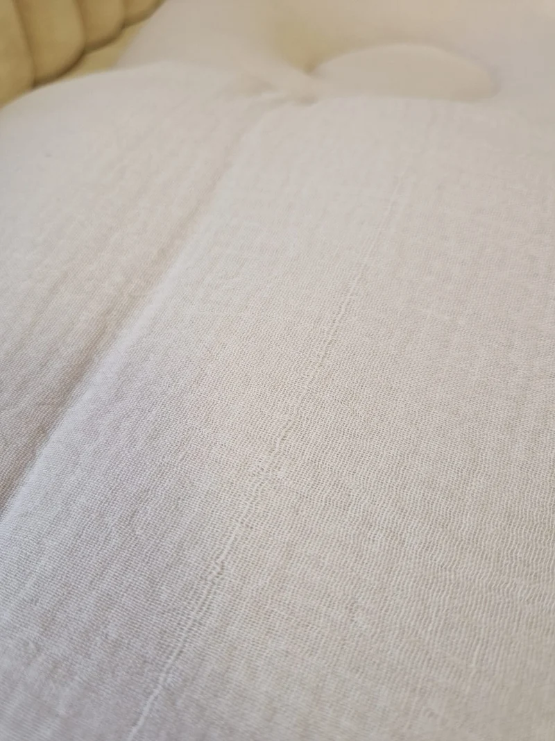 Babyschlafsack mit Bärenohren | Musselin-Stoff | 75 cm | 2,5 TOG | Natural