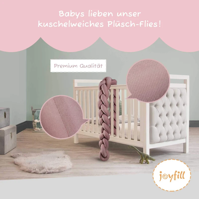 Bettumrandung - Geflochtene Nestchenschlange 300cm