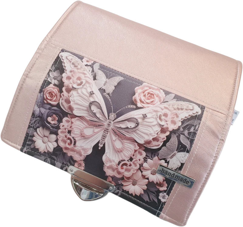Geldbörse Schmetterling rosa von Atelier MiaMia
